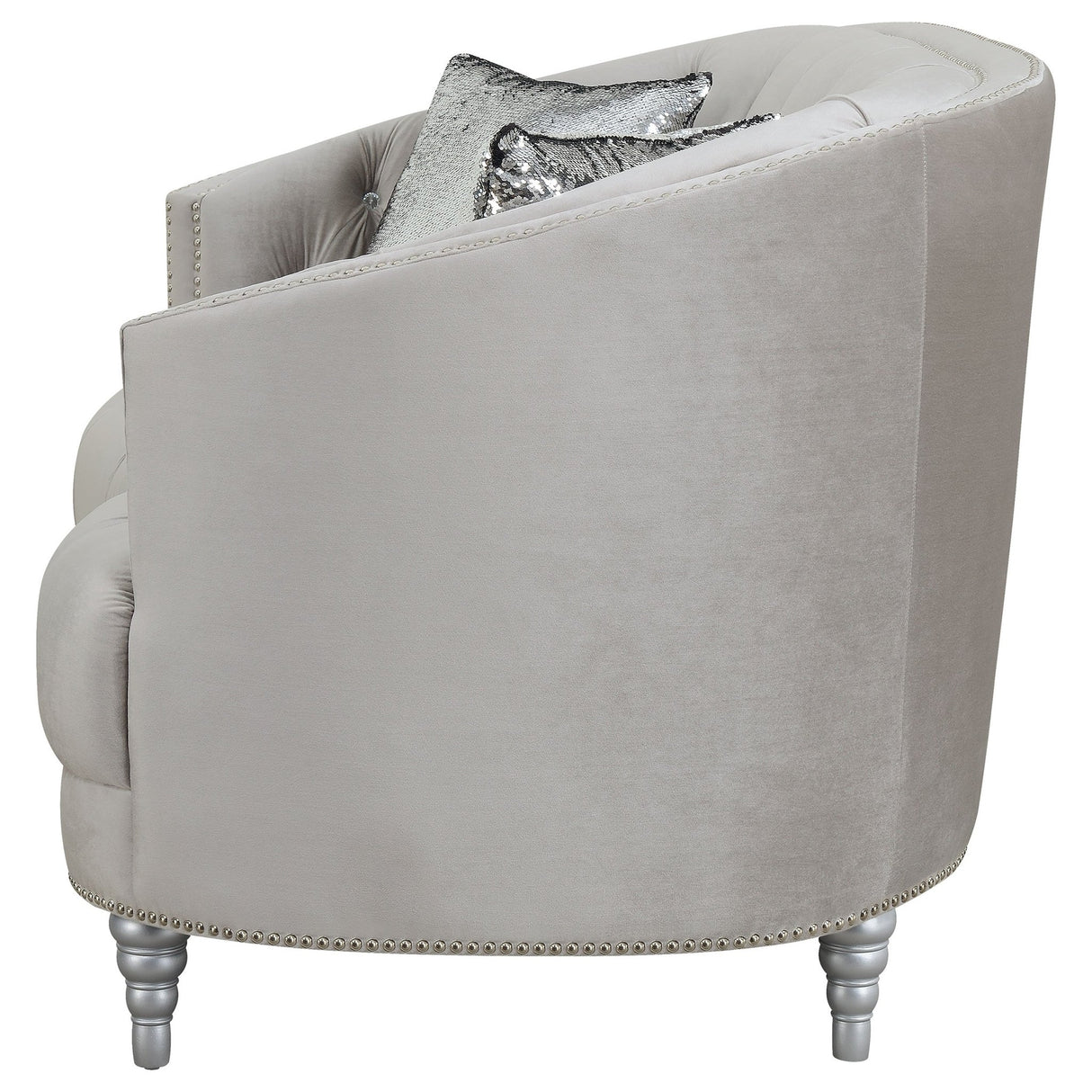 Avonlea Sloped Arm Tufted Sofa Grey | Coaster - 508461 - Home Elegance USA - 5