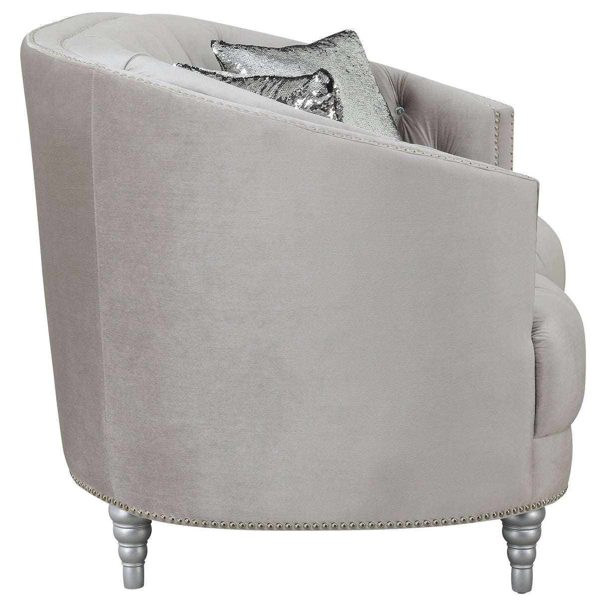 Avonlea Sloped Arm Tufted Sofa Grey | Coaster | Home Elegance USA