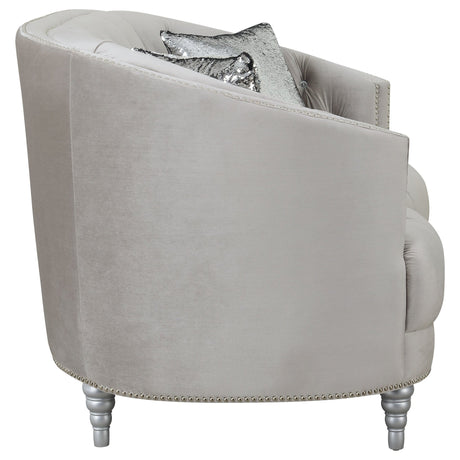 Avonlea Sloped Arm Tufted Sofa Grey | Coaster - 508461 - Home Elegance USA - 9