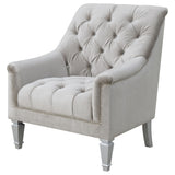 Chair - Avonlea Sloped Arm Tufted Chair Grey