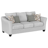 Salizar 2-piece Upholstered Track Arm Fabric Sofa Set Sand | Coaster - Home Elegance USA