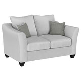 Salizar 2-piece Upholstered Track Arm Fabric Sofa Set Sand | Coaster - Home Elegance USA