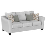 Sofa - Salizar Upholstered Track Arm Fabric Sofa Grey Mist