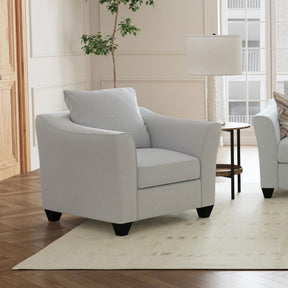 Chair - Salizar Upholstered Track Arm Fabric Accent Chair Grey Mist