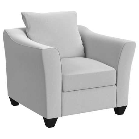 Chair - Salizar Upholstered Track Arm Fabric Accent Chair Grey Mist