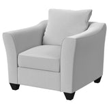 Chair - Salizar Upholstered Track Arm Fabric Accent Chair Grey Mist