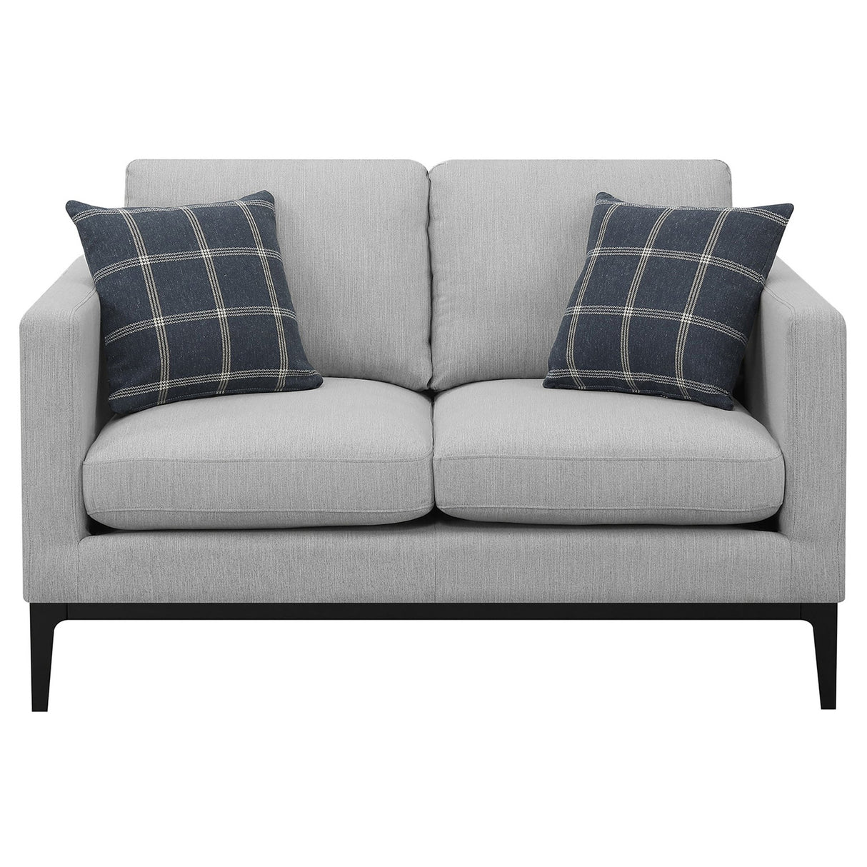 Apperson Cushioned Back Loveseat Light Grey | Coaster - 508682 - Home Elegance USA - 3