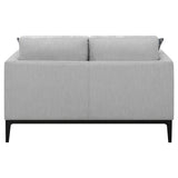 Apperson Cushioned Back Loveseat Light Grey | Coaster | Home Elegance USA