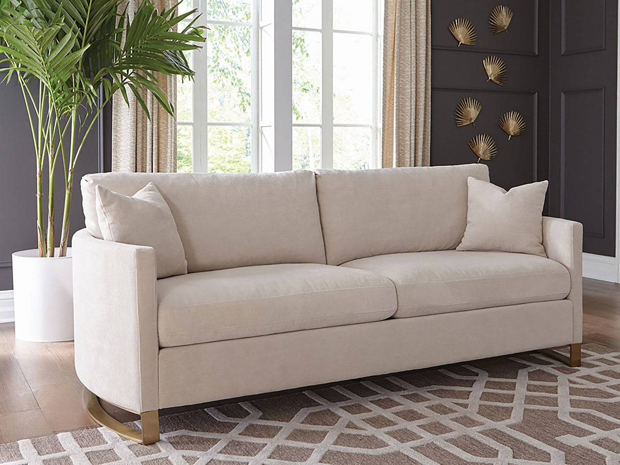 Corliss Upholstered Arched Arms Sofa Beige | Coaster | Home Elegance USA