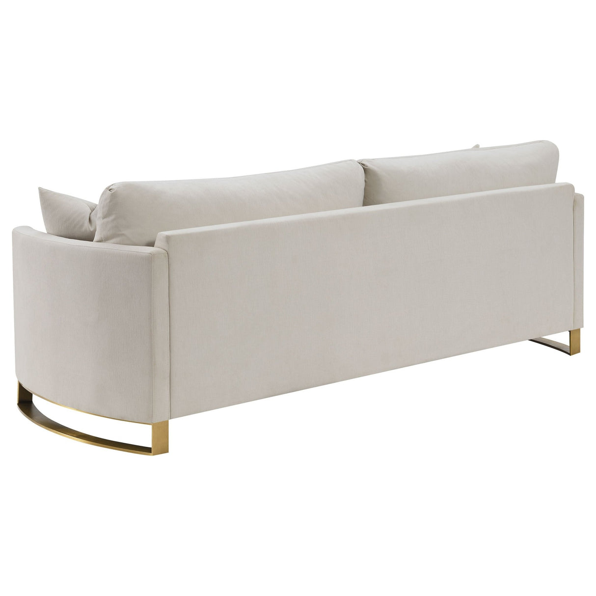 Corliss Upholstered Arched Arms Sofa Beige | Coaster | Home Elegance USA