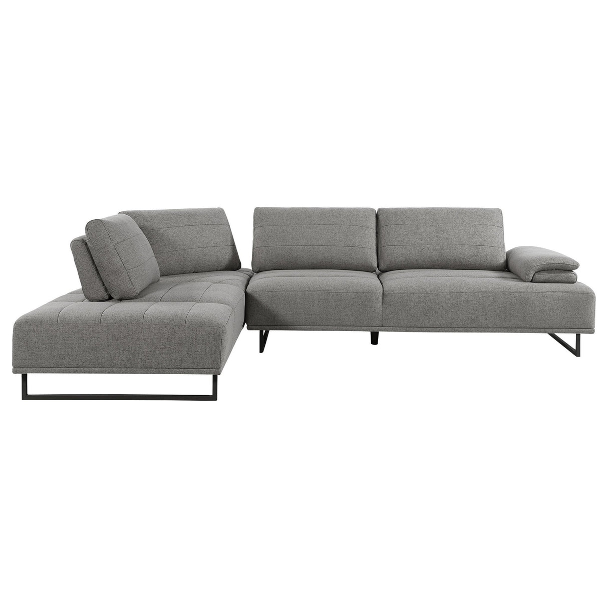 Arden 2 - piece Adjustable Back Sectional Taupe | Coaster - 508888 - Home Elegance USA - 1