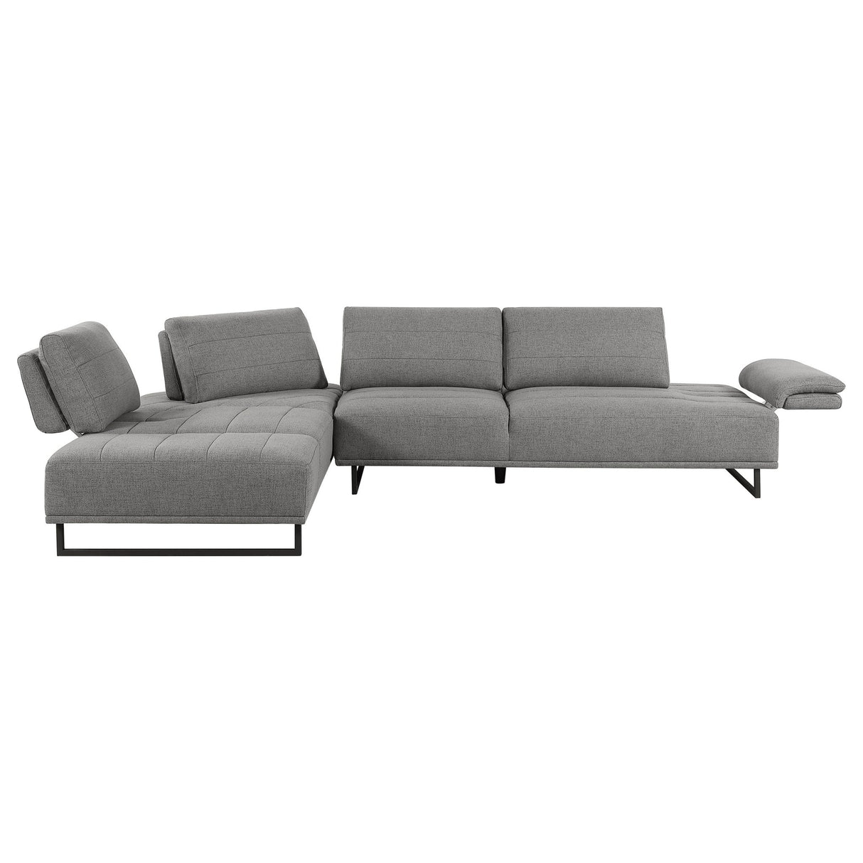 Arden 2 - piece Adjustable Back Sectional Taupe | Coaster | Home Elegance USA