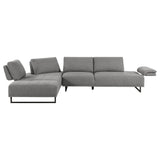 Arden 2 - piece Adjustable Back Sectional Taupe | Coaster | Home Elegance USA