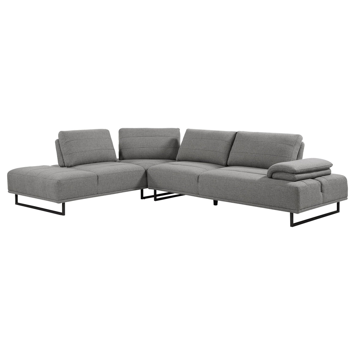 Arden 2 - piece Adjustable Back Sectional Taupe | Coaster | Home Elegance USA