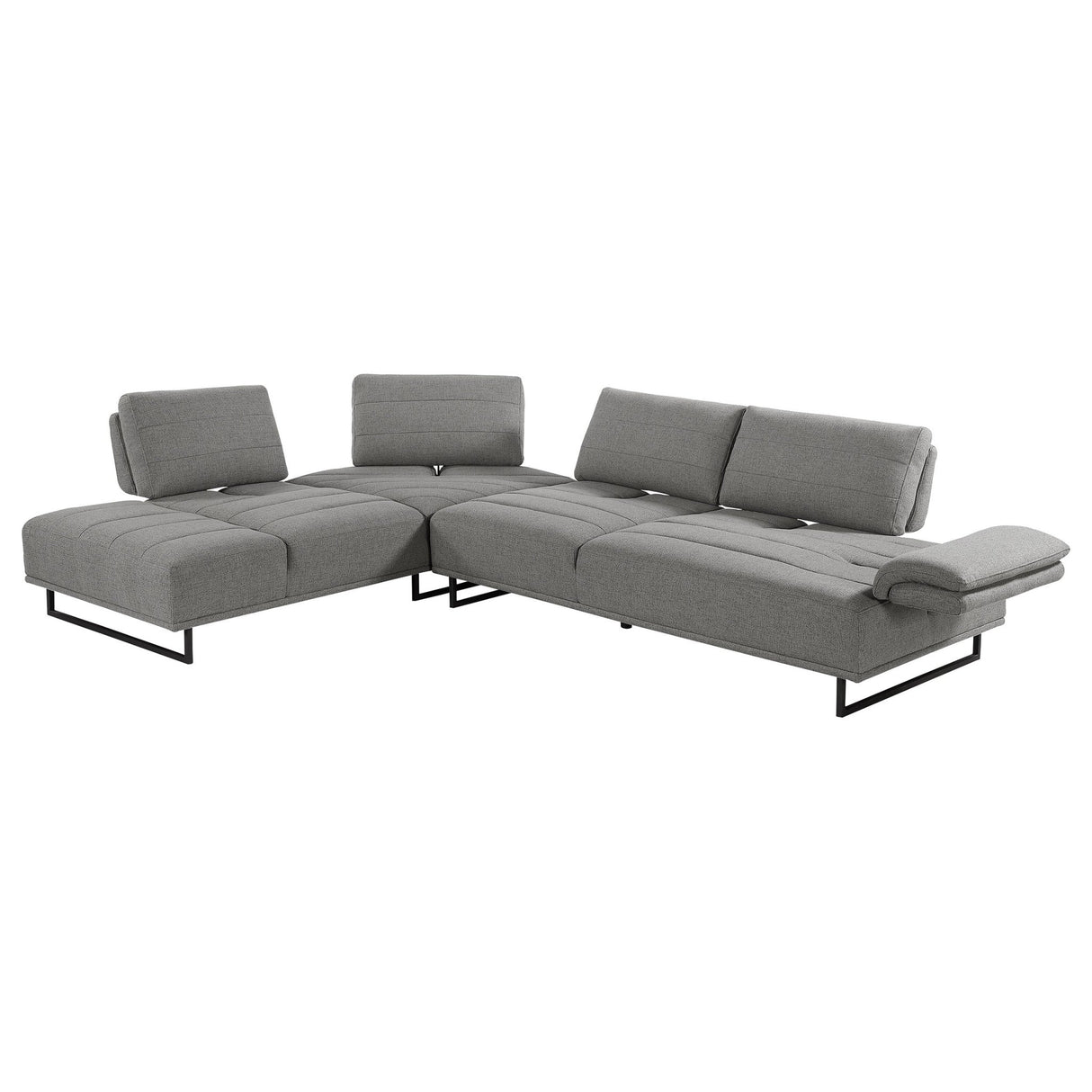 Arden 2 - piece Adjustable Back Sectional Taupe | Coaster - 508888 - Home Elegance USA - 6