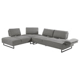 Arden 2 - piece Adjustable Back Sectional Taupe | Coaster - 508888 - Home Elegance USA - 6