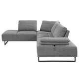 Arden 2 - piece Adjustable Back Sectional Taupe | Coaster | Home Elegance USA