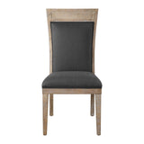 Encore Armless Chair Dark Gray - Black / Light Brown by Uttermost - View 1