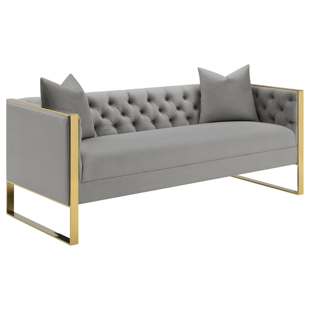 Sofa - Eastbrook Tufted Back Sofa Grey