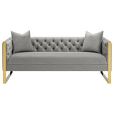 Sofa - Eastbrook Tufted Back Sofa Grey