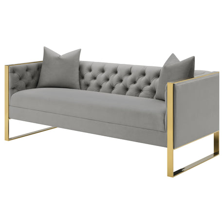 Sofa - Eastbrook Tufted Back Sofa Grey