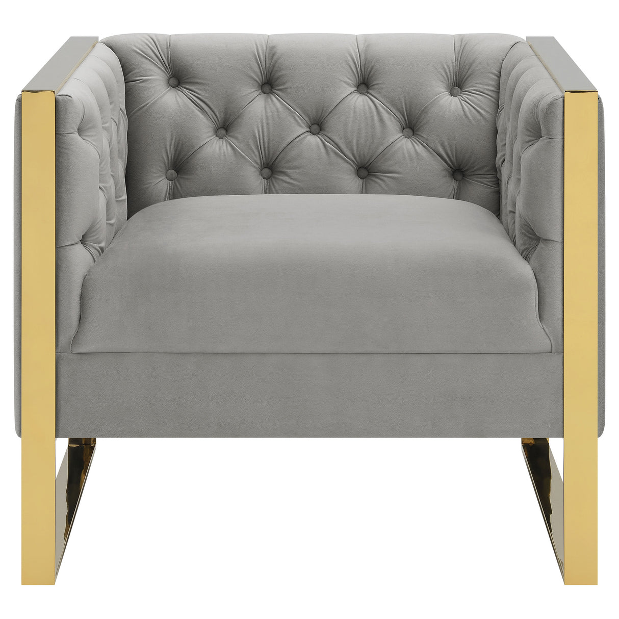 Chair - Eastbrook Tufted Back Chair Grey