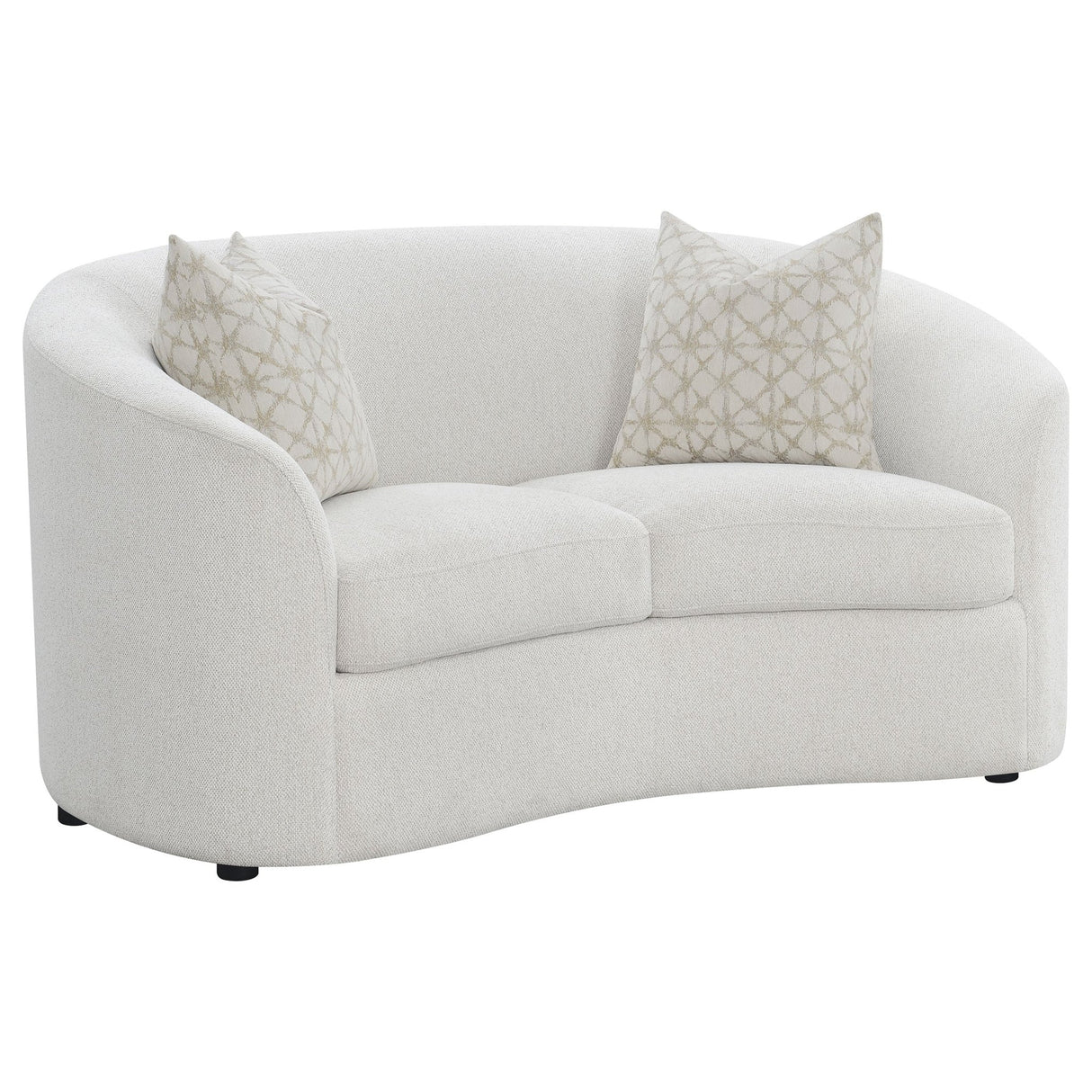 Rainn 2 - piece Upholstered Tight Back Living Room Set Latte - 509171 - S2 - image - 6