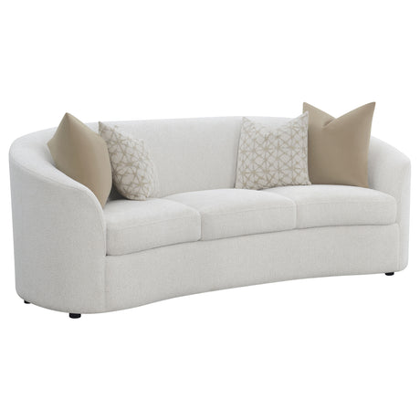 Sofa - Rainn Upholstered Tight Back Sofa Latte