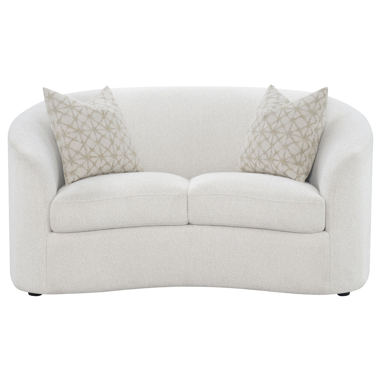 Loveseat - Rainn Upholstered Tight Back Loveseat Latte