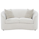 Loveseat - Rainn Upholstered Tight Back Loveseat Latte