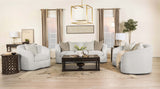 Loveseat - Rainn Upholstered Tight Back Loveseat Latte