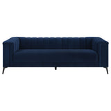 Sofa  - Chalet Tuxedo Arm Sofa Blue