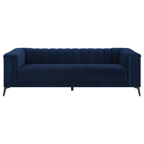 Sofa  - Chalet Tuxedo Arm Sofa Blue