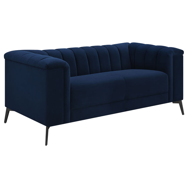 Loveseat - Chalet Tuxedo Arm Loveseat Blue