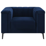 Chair - Chalet Tuxedo Arm Chair Blue