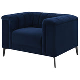 Chair - Chalet Tuxedo Arm Chair Blue