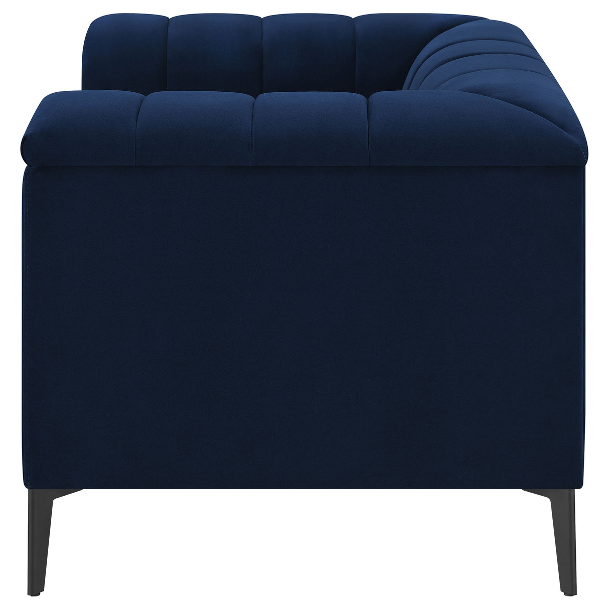 Chair - Chalet Tuxedo Arm Chair Blue