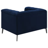 Chair - Chalet Tuxedo Arm Chair Blue