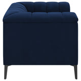 Chair - Chalet Tuxedo Arm Chair Blue