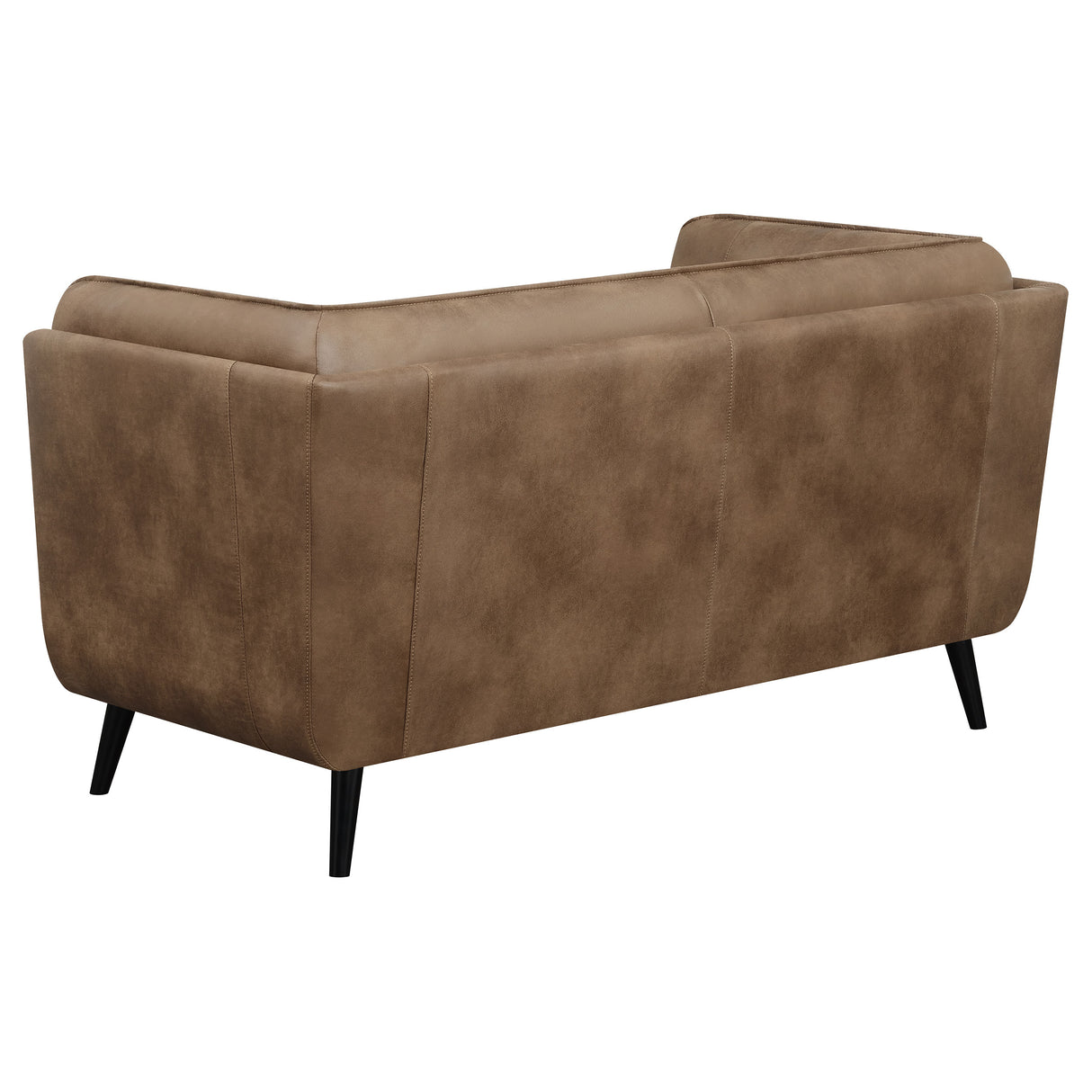 Loveseat - Thatcher Upholstered Button Tufted Loveseat Brown