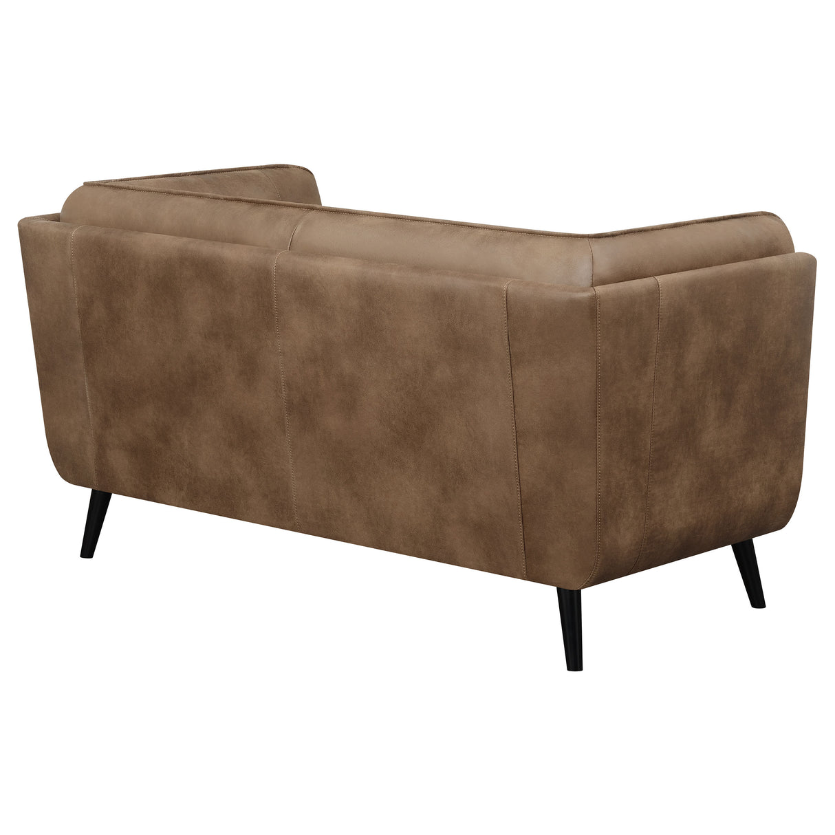 Loveseat - Thatcher Upholstered Button Tufted Loveseat Brown