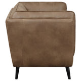 Loveseat - Thatcher Upholstered Button Tufted Loveseat Brown