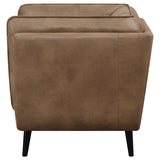 Chair - Thatcher Upholstered Button Tufted Chair Brown