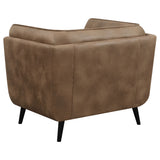 Chair - Thatcher Upholstered Button Tufted Chair Brown