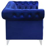 Bleker 2 - piece Tuxedo Arm Living Room Set Blue | Coaster | Home Elegance USA