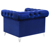 Chair - Bleker Tufted Tuxedo Arm Chair Blue