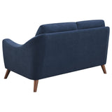 Gano 2 - piece Sloped Arm Living Room Set Navy Blue - 509514 - S2 - image - 9