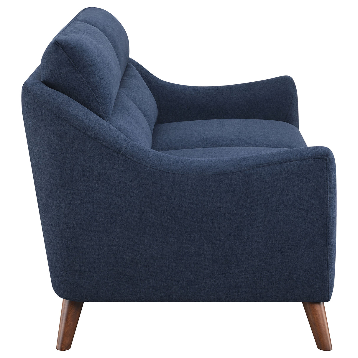 Loveseat - Gano Sloped Arm Upholstered Loveseat Navy Blue