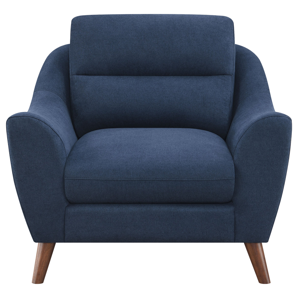 Chair - Gano Sloped Arm Upholstered Chair Navy Blue