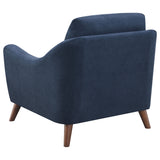 Chair - Gano Sloped Arm Upholstered Chair Navy Blue